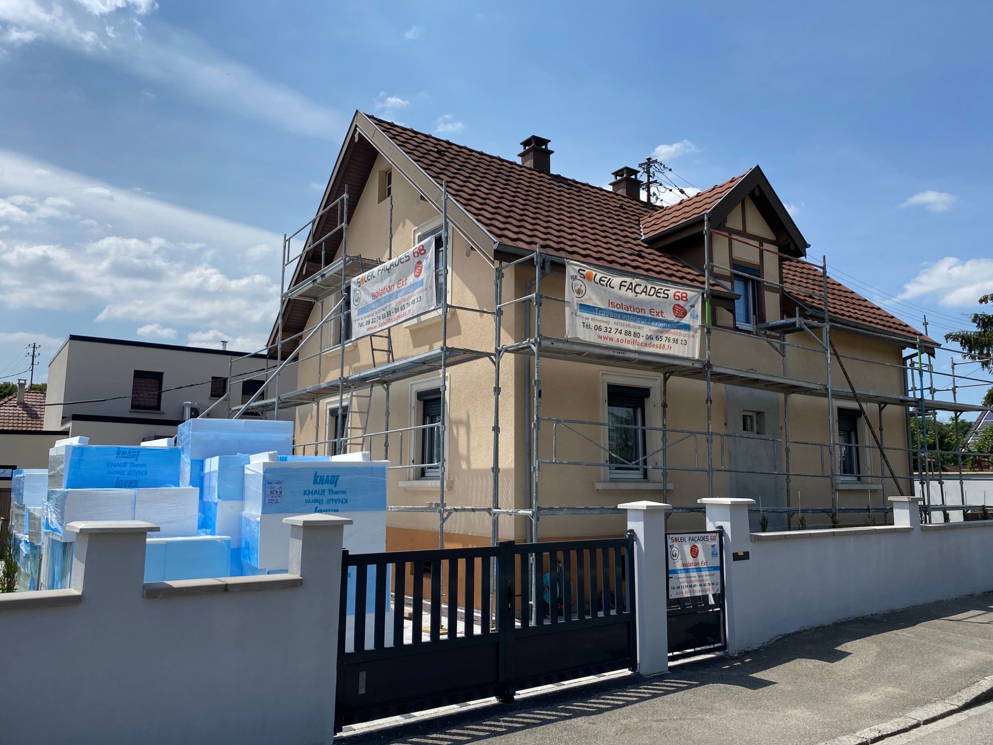 Découvrez notre chantier d&#8217;isolation extérieure à Kembs près de Mulhouse Riedisheim 0