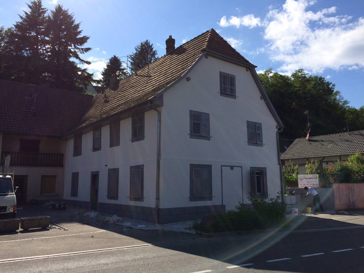 Façade : rénovation, isolation, ravalement, peinture, crépis Kingersheim 71