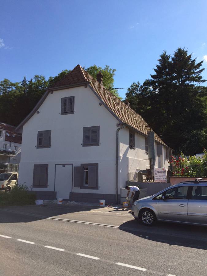 Façade : rénovation, isolation, ravalement, peinture, crépis Cernay 69