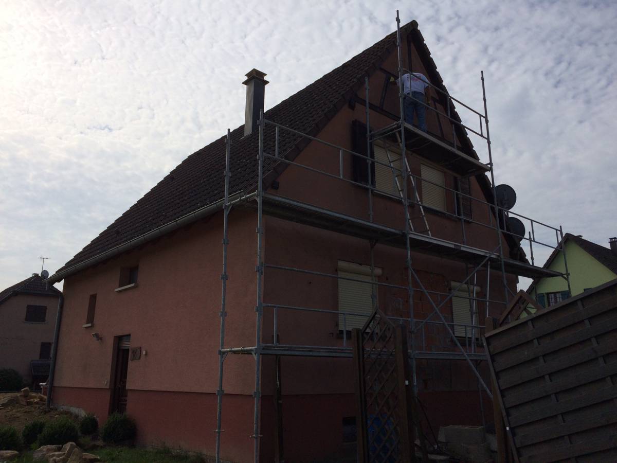 Façade : rénovation, isolation, ravalement, peinture, crépis Pfastatt 52
