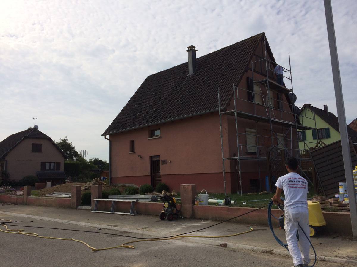 Façade : rénovation, isolation, ravalement, peinture, crépis Wittenheim 53