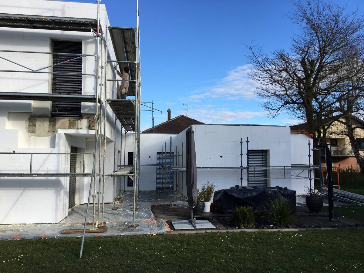 Façade : rénovation, isolation, ravalement, peinture, crépis Illzach 60