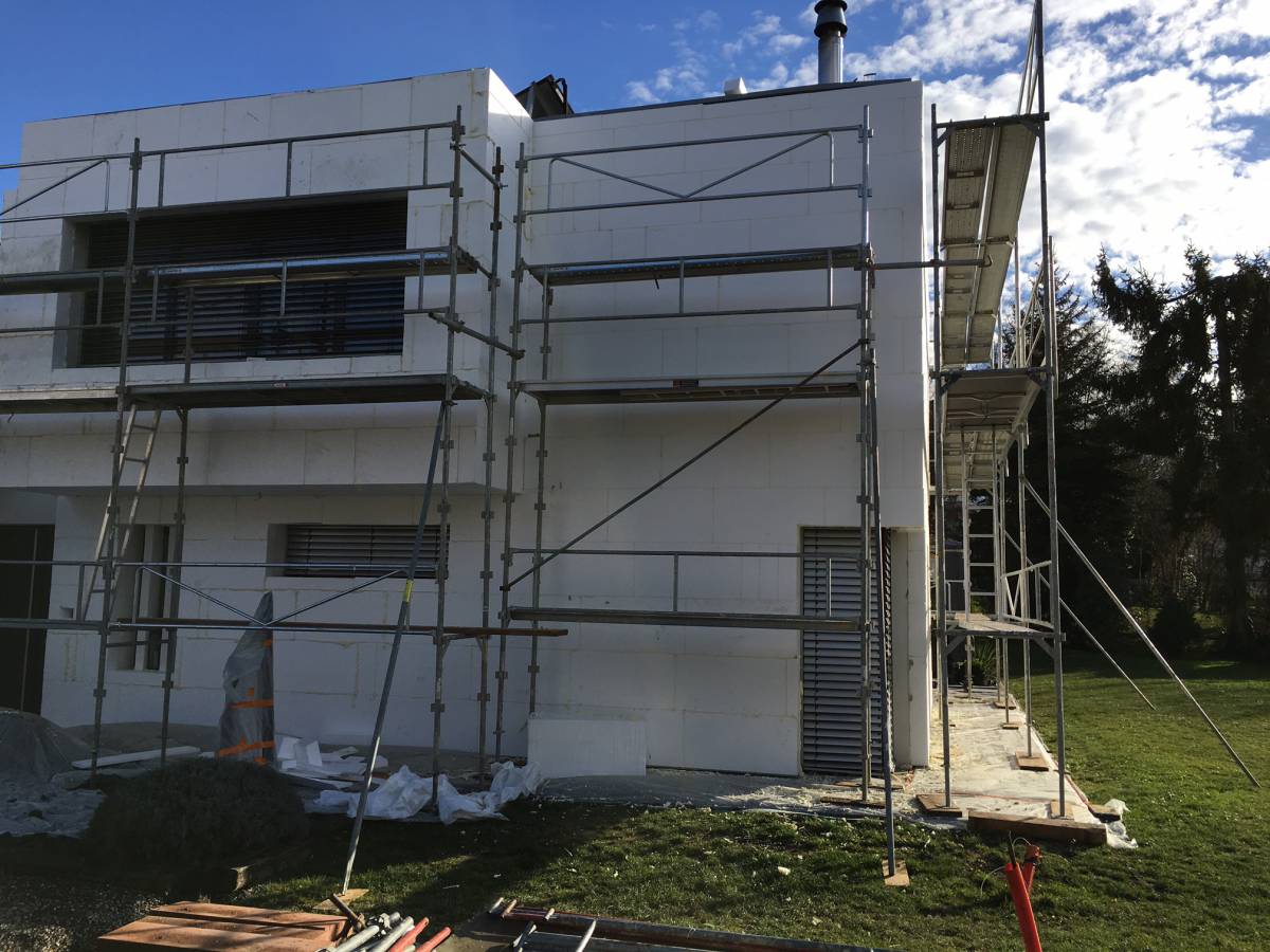 Façade : rénovation, isolation, ravalement, peinture, crépis Pfastatt 64