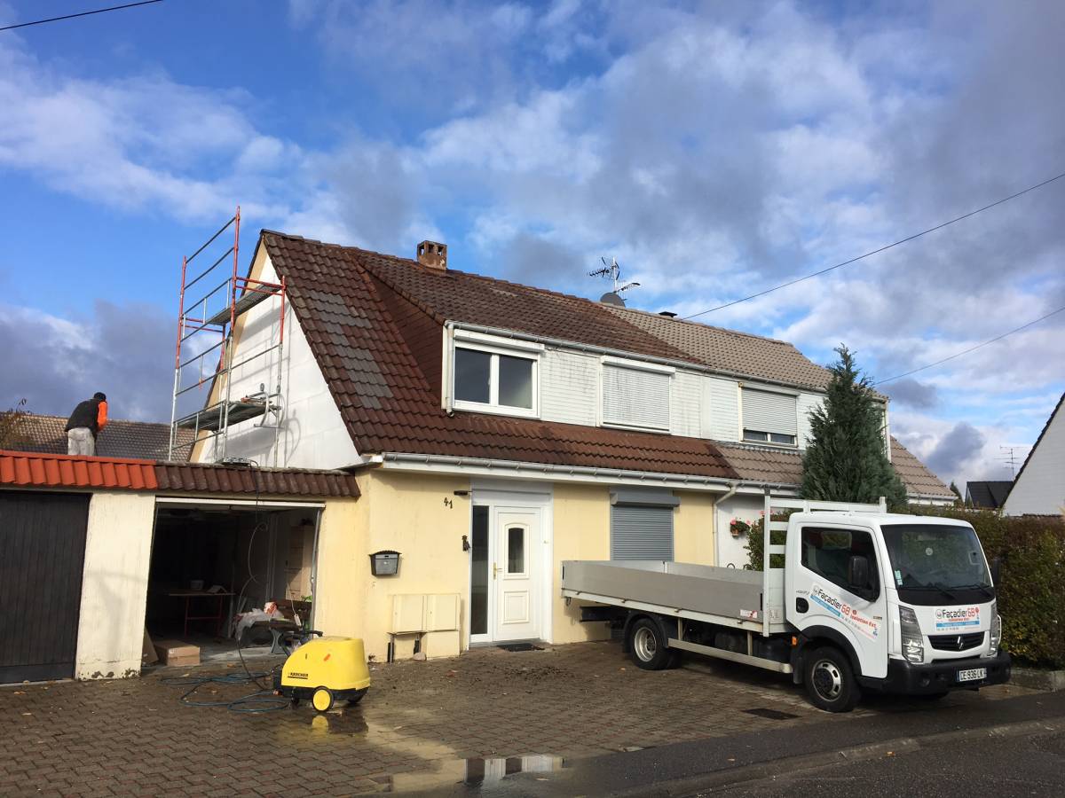 Travaux de ravalement de façade dans le Haut Rhin (68) Pfastatt 0
