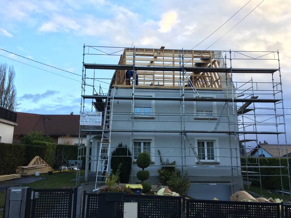 Réfection d&#8217;un toit dans le Haut Rhin (68) Illzach 4